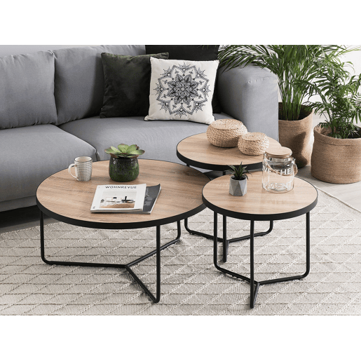 Mesa de centro MELODY Castanho claro Mesa de centro MELODY Castanho claro