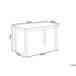 Beliani Mesa de comedor para 4 personas GEORGIA Beliani Mesa de comedor para 4 personas GEORGIA Blanco