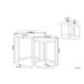 Beliani Conjunto de 2 mesas auxiliares DENNY 48x48 Beliani Conjunto de 2 mesas auxiliares DENNY 48x48 Gris
