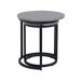 Beliani Conjunto de 2 mesas auxiliares DENNY 48x48 Beliani Conjunto de 2 mesas auxiliares DENNY 48x48 Gris