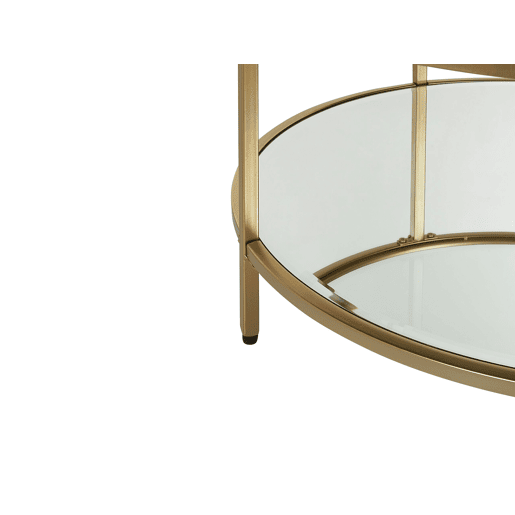 Mesa de centro BIRNEY Vidro de segurança (temperado) Dourado