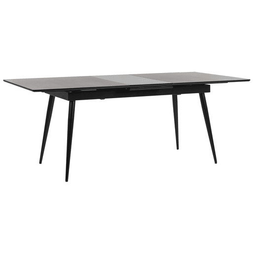 Mesa de jantar extensível MALDON Preto 160200 cm 90 cm