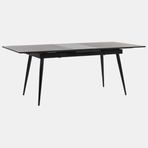 Mesa de jantar extensível MALDON Preto 160200 cm 90 cm