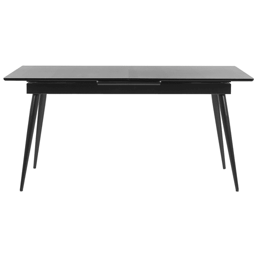 Mesa de jantar extensível MALDON Preto 160200 cm 90 cm