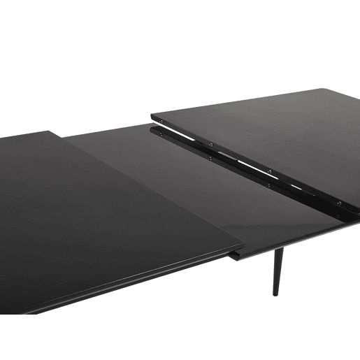 Mesa de jantar extensível MALDON Preto 160200 cm 90 cm