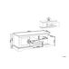 Beliani Mueble TV GARET 120 Beliani Mueble TV GARET 120 Gris Oscuro
