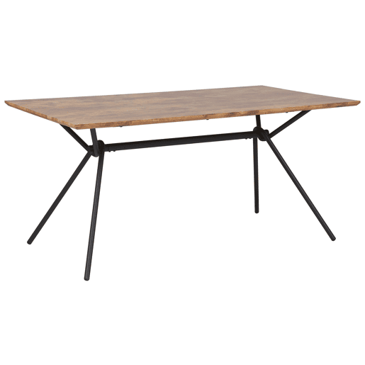 Mesa de jantar AMSTERDAM Castanho escuro 160 cm 90 cm
