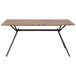 Beliani Mesa de comedor AMSTERDAM Beliani Mesa de comedor AMSTERDAM Marrón