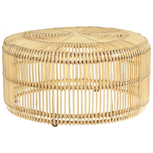 Mesa de centro LIMNI Rattan Castanho claro