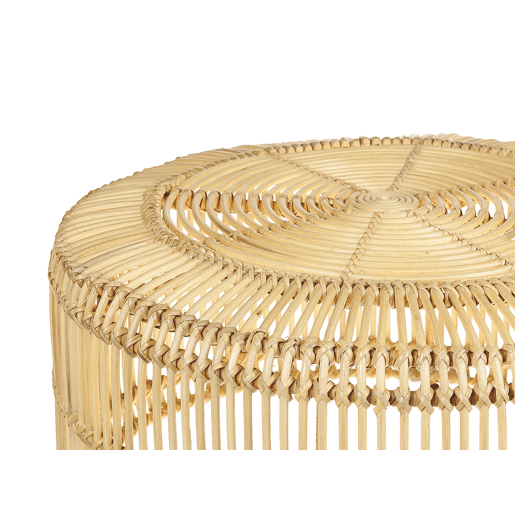 Mesa de centro LIMNI Rattan Castanho claro