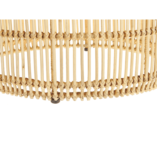 Mesa de centro LIMNI Rattan Castanho claro