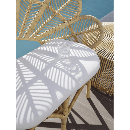 Mesa de centro LIMNI Rattan Castanho claro