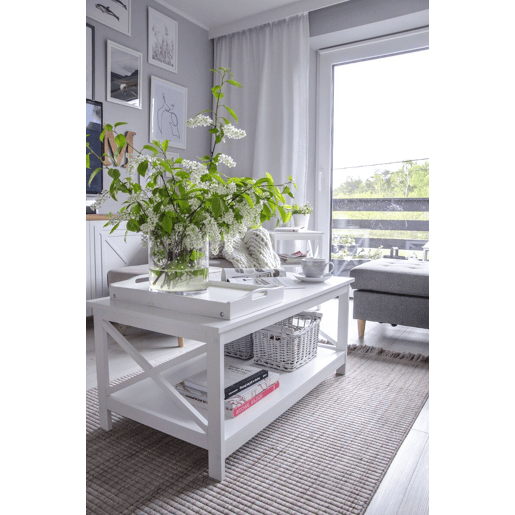 Mesa de centro FOSTER Branco Mesa de centro FOSTER Branco