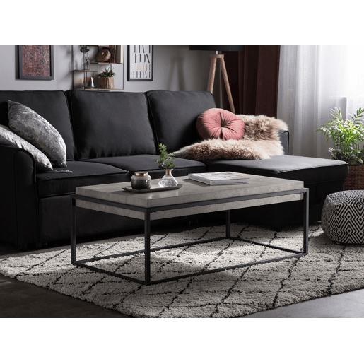 Mesa de centro ALTOS Efeito de betão cinzento
