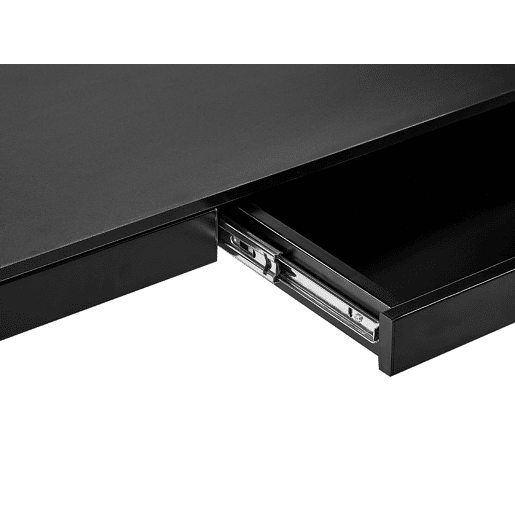 Secretária de pé ajustável eletricamente KENLY Preto 120 cm 60 cm com entrada USB
