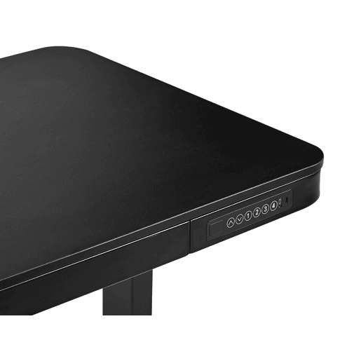 Secretária de pé ajustável eletricamente KENLY Preto 120 cm 60 cm com entrada USB