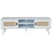 Beliani Mueble TV PARTON 140 Beliani Mueble TV PARTON 140 Blanco/ Beige