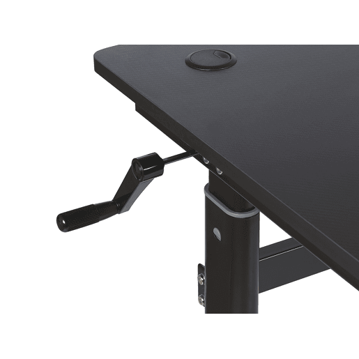 Secretária gaming ajustável manualmente DURBIN Preto 120 cm 60 cm LED RGB