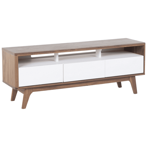 Móvel de TV SYRACUSE CastanhoBranco