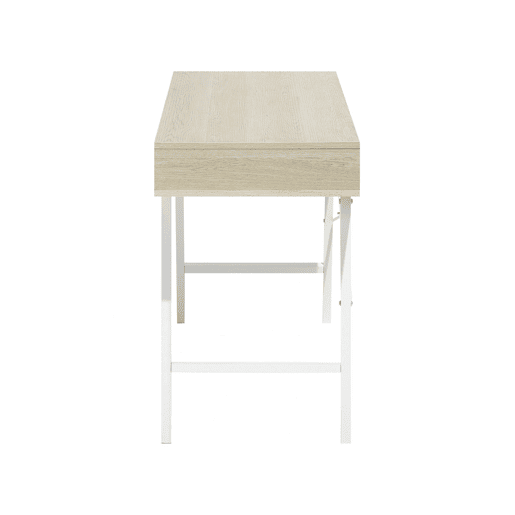 Secretária CLARITA Castanho claro 120 cm 48 cm com arrumação