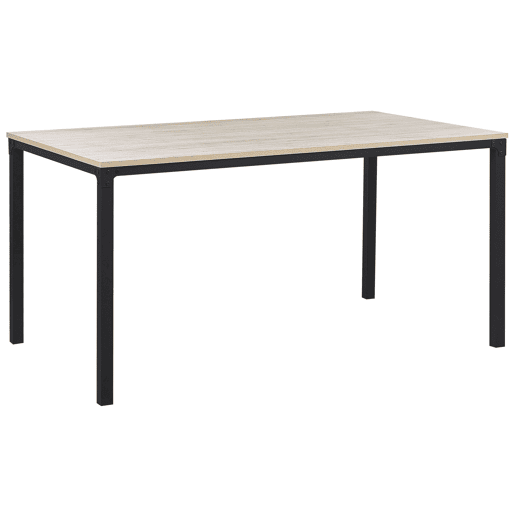 Mesa de jantar HOCKLEY Castanho claro 150 cm 90 cm
