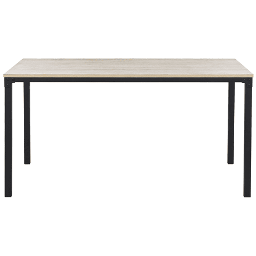 Mesa de jantar HOCKLEY Castanho claro 150 cm 90 cm