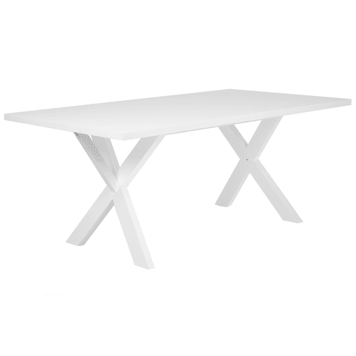Mesa de jantar LISALA Branco 180 cm 100 cm Mesa de jantar LISALA Branco 180 cm 100 cm