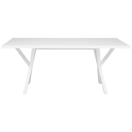 Mesa de jantar LISALA Branco 180 cm 100 cm Mesa de jantar LISALA Branco 180 cm 100 cm