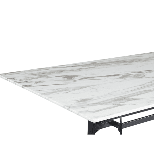 Mesa de jantar BALLINA Branco 160 cm 90 cm Vidro de segurança (temperado)