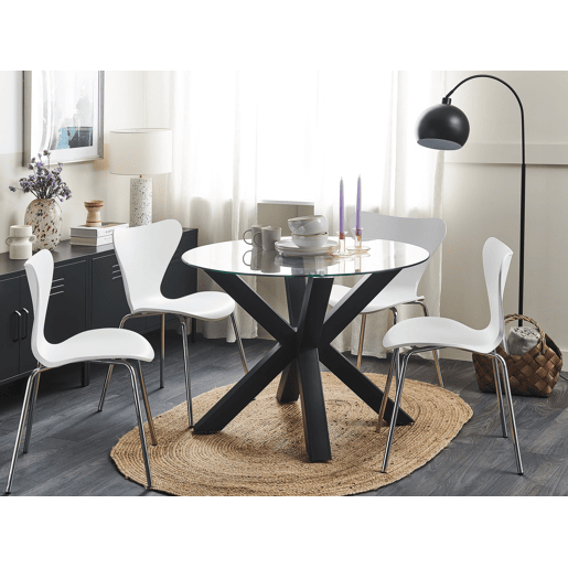 Mesa de jantar OTIUM Preto 100 cm 100 cm