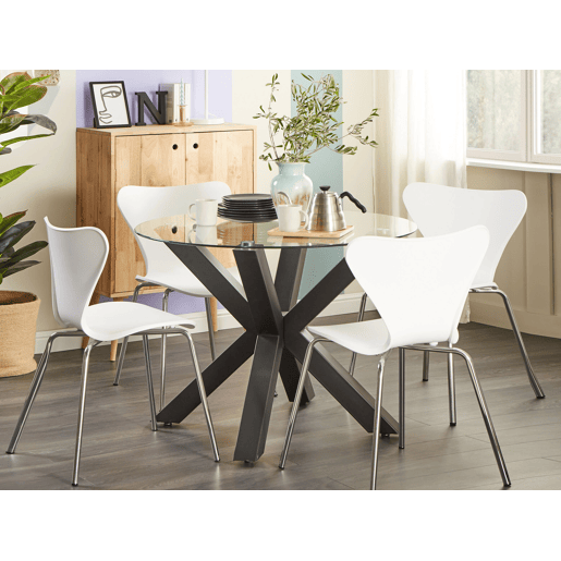 Mesa de jantar OTIUM Preto 100 cm 100 cm