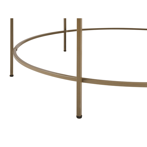 Mesa de centro FLORENCE Vidro PretoDourado Mesa de centro FLORENCE Vidro PretoDourado