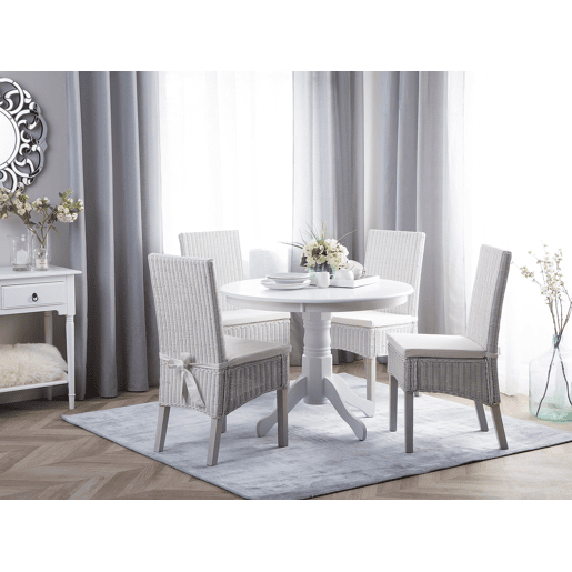 Mesa de jantar AKRON Branco 100 cm 100 cm