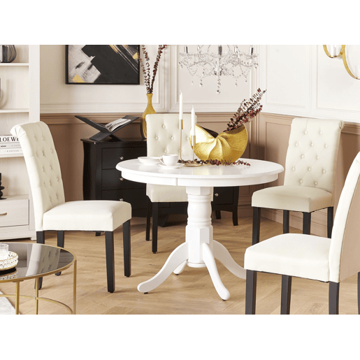 Mesa de jantar AKRON Branco 100 cm 100 cm