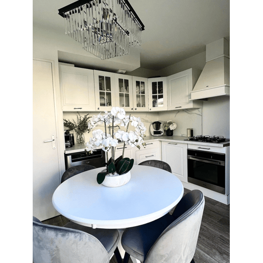 Mesa de jantar AKRON Branco 100 cm 100 cm