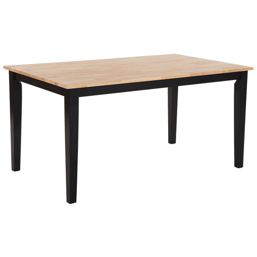 Mesa de jantar GEORGIA Preto 150 cm 90 cm Madeira
