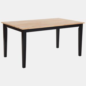 Mesa de jantar GEORGIA Preto 150 cm 90 cm Madeira