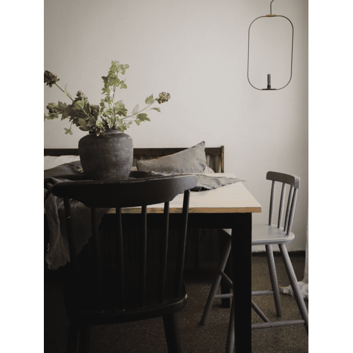 Mesa de jantar GEORGIA Preto 150 cm 90 cm Madeira