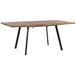 Beliani Mesa de comedor extensible HARLOW 90x140 Beliani Mesa de comedor extensible HARLOW 90x140 Marrón