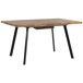 Beliani Mesa de comedor extensible HARLOW 90x140 Beliani Mesa de comedor extensible HARLOW 90x140 Marrón