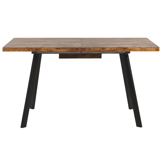 Mesa de jantar extensível HARLOW Castanho escuro 140180 cm 90 cm