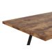 Beliani Mesa de comedor extensible HARLOW 90x140 Beliani Mesa de comedor extensible HARLOW 90x140 Marrón
