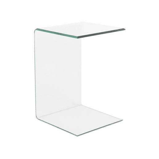 Mesa de apoio LOURDES Vidro de segurança (temperado) Transparente