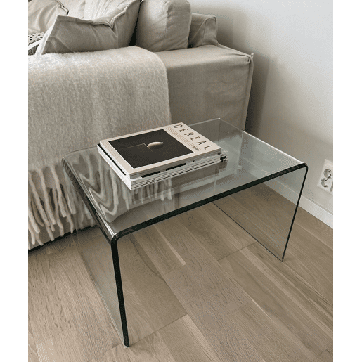 Mesa de apoio LOURDES Vidro de segurança (temperado) Transparente
