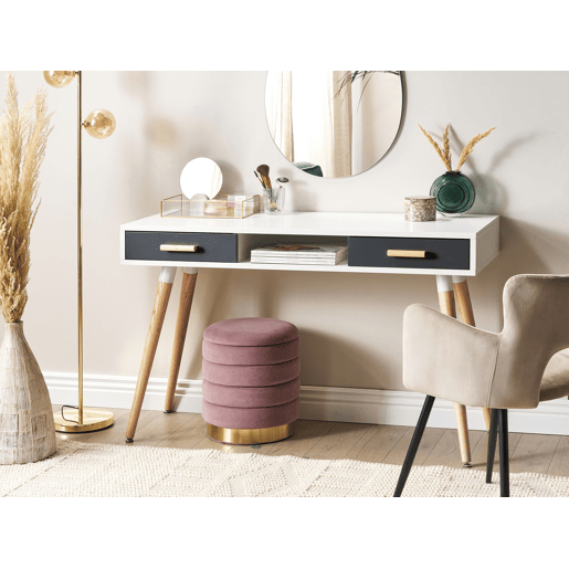 Toucador Secretária FRISCO Cinzento 120 cm 45 cm com arrumação