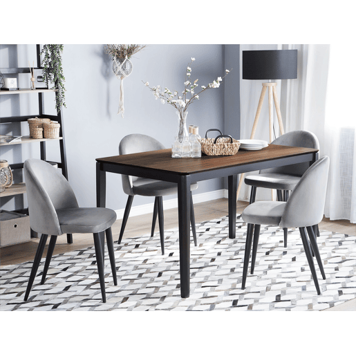 Mesa de jantar CEDAR Nogueira escura 135 cm 80 cm