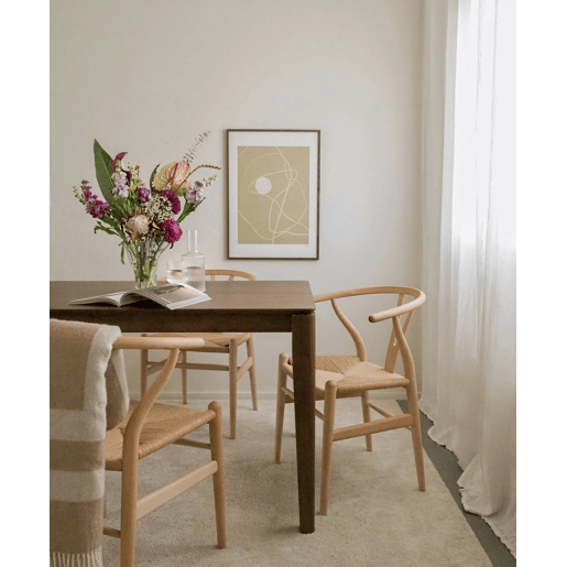 Mesa de jantar LOTTIE Nogueira escura 160 cm 90 cm