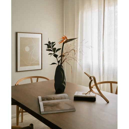 Mesa de jantar LOTTIE Nogueira escura 160 cm 90 cm