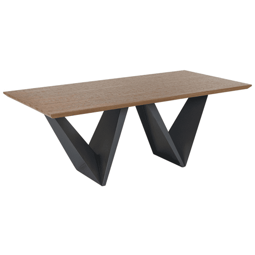 Mesa de jantar SINTRA Castanho escuro 200 cm 100 cm