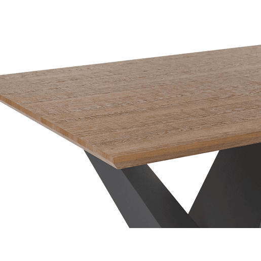 Mesa de jantar SINTRA Castanho escuro 200 cm 100 cm